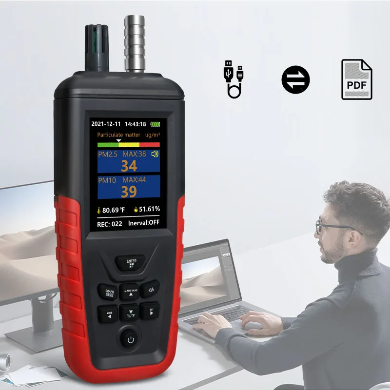 Счетчик частиц TC-8200 PM2.5 PM10 детектор airborne счетчик частиц воздушная почта Китая (china air счетчик частиц 100 литр