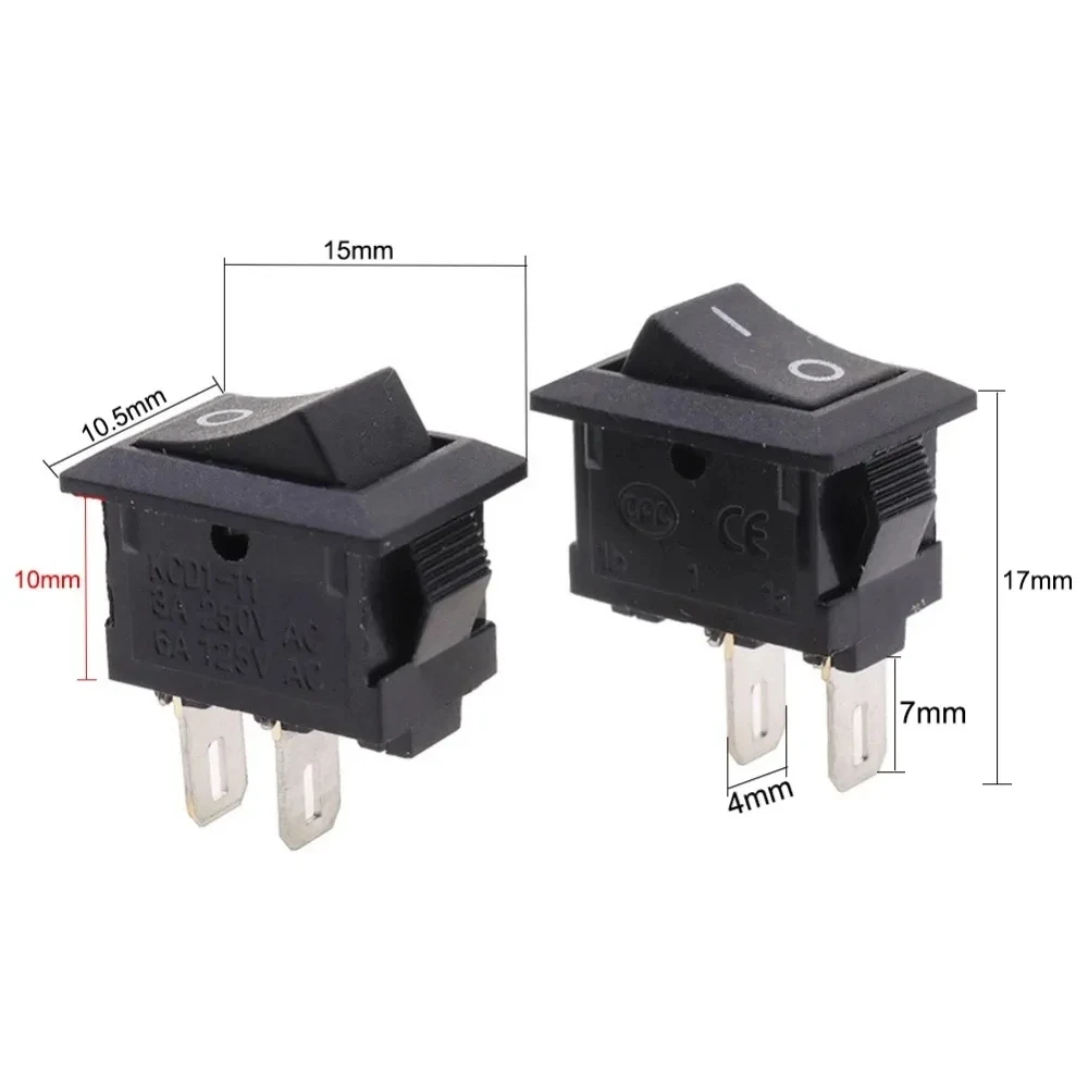 SPDT rocker switch on off on 3 pin KCD 12v rocker switch