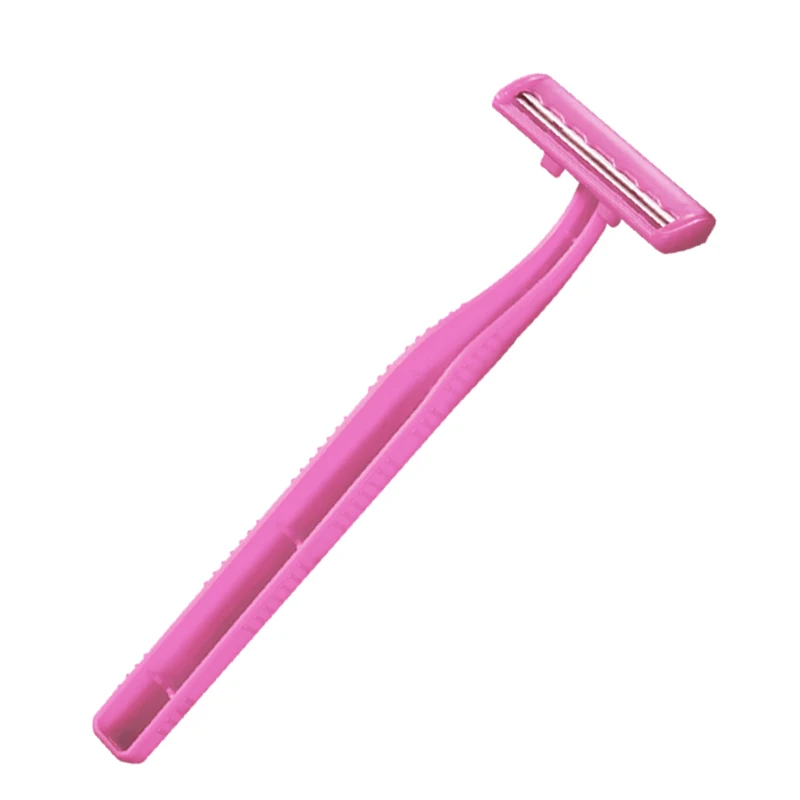Lady Disposable twin blade shaving plastic disposable razor with cheap price and good quality