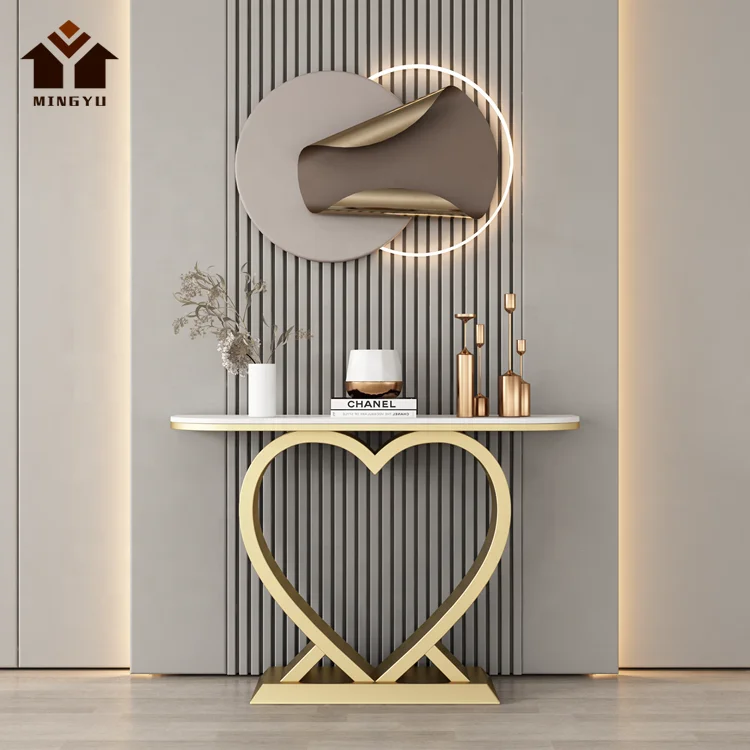 Nordic Heart Shape Console Table Ins Popular Decoration Large Capacity Sideboard Keep Things In Order Dressing Table Durable