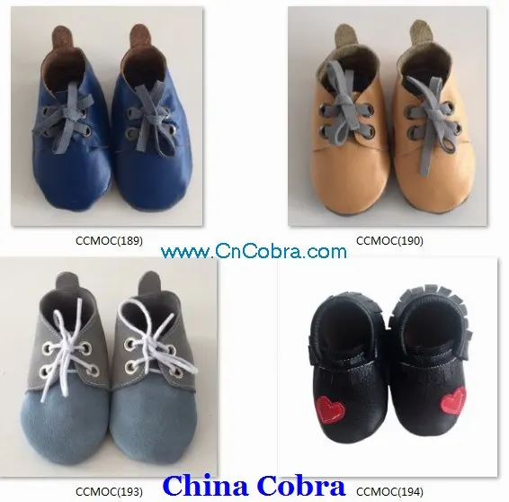 
2021 CHINA COBRA newest design soft sole leather baby moccasins shoes infant toddler shoes 