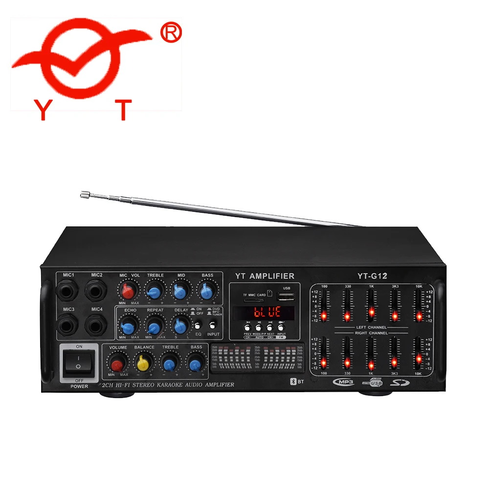 YT-G12 100 Вт профессиональный звуковой усилитель мощности