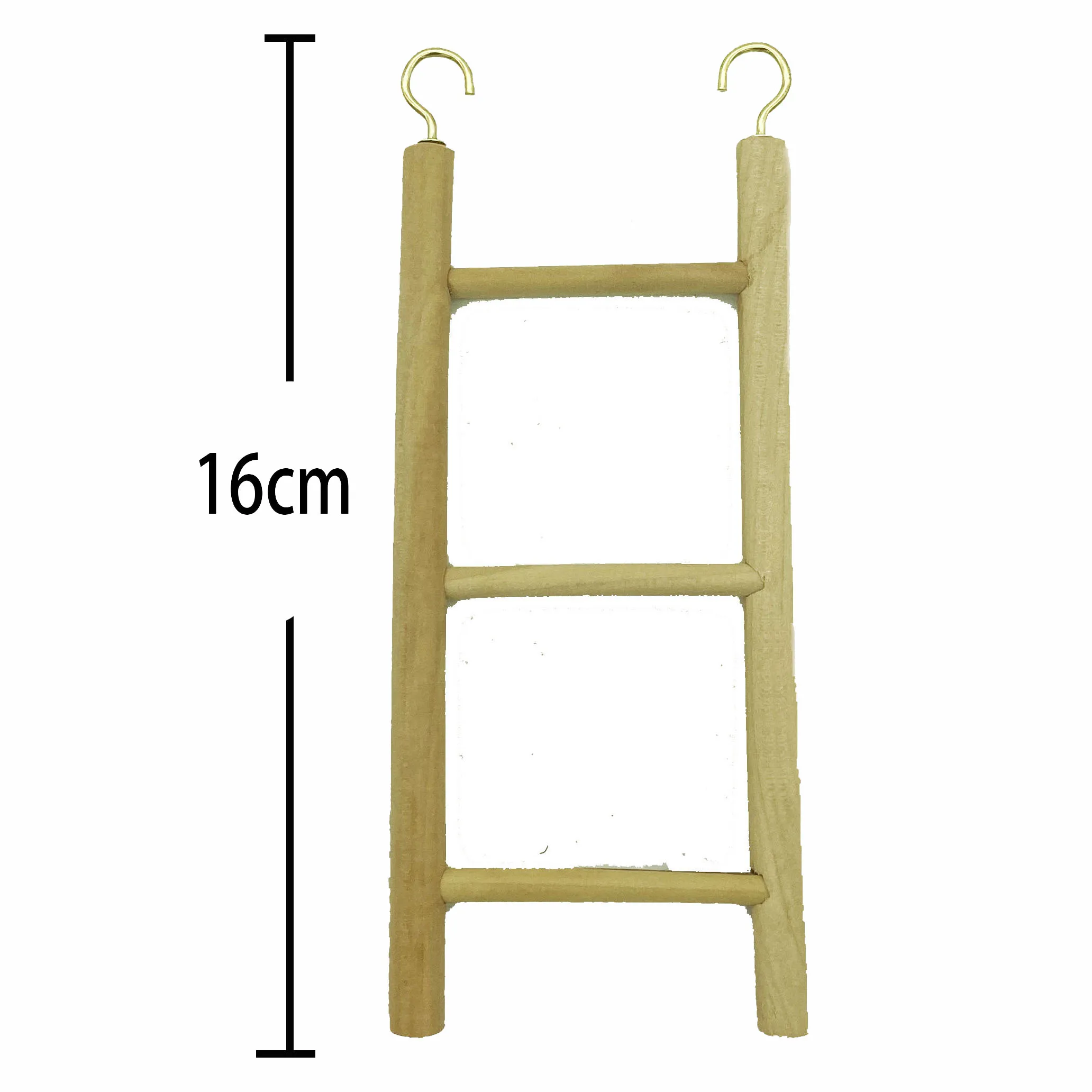 Natural Wood Ladder  Hanging Shredding Toys Parrot Chew Wooden Blocks Bird Perch For Parakeets