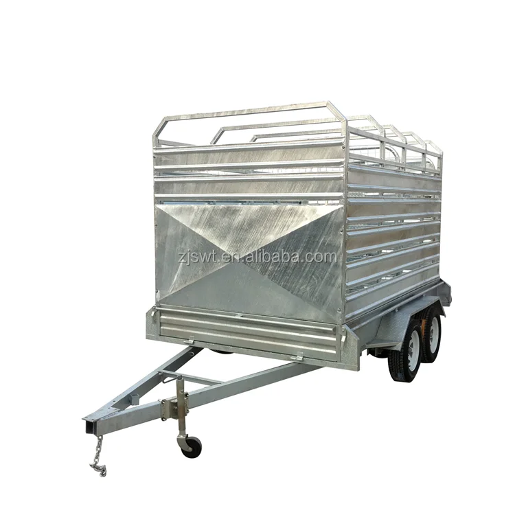 10X6 CATTLE TRAILER LIVESTOCK CAGE TRAILER, ELECTRIC BRAKING