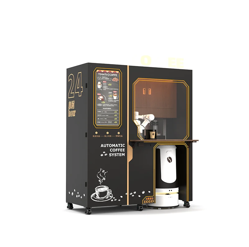 Hot Sale Automated Coffee Machine Robotic Vending Machine Barista robotic coffee maker