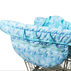 Premium Large Waterproof Seat Positioner 2 In 1 Unisex Kids Baby Shopping Cart Cover High Chair Cover with carry bag