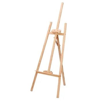 Wholesale Art Easel Students Solid Wood Pine Adjustable Wood Triangle Easel for Sketch Drawing Board