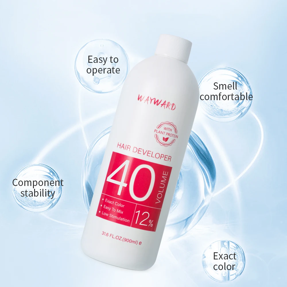 Fast shipping wholesale private label peroxide hair color developer natural cream oxidant hair in hair dye