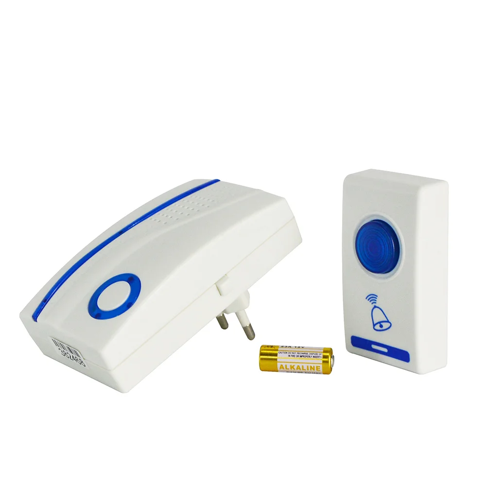 Modern Electric Wireless Doorbell with Ding Dong Ring ABS Material Home Door Bell Hotel Access System Battery Plug Power Source