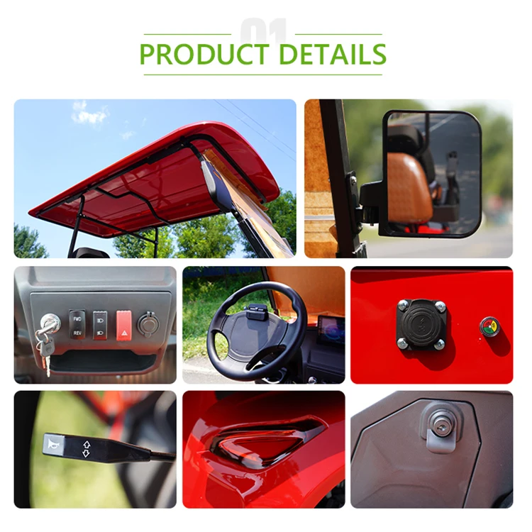 4 Seats Aluminum Frame 72v Lithium Battery Golf Cart Family Battery Operated Fast E Golf Cart Electric