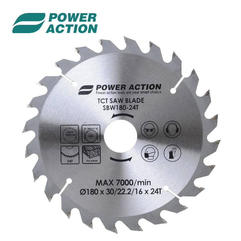 Power Action TCT Circular Saw Blade Woodworking Wood Cutting 40T Saw Blade