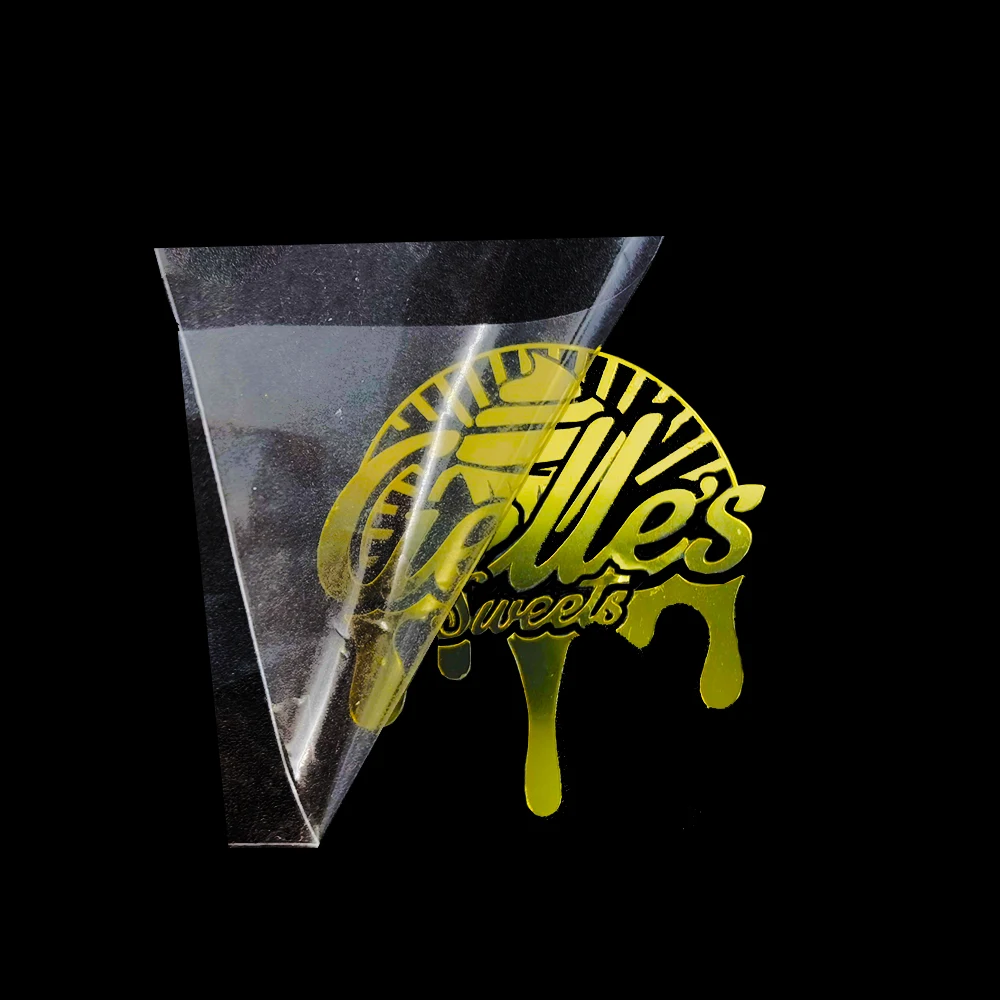 Printing Waterproof Golden Gold Foil Electroforming Metal Nickel 3d Sticker Logo Transfer Metal Personalized Labels