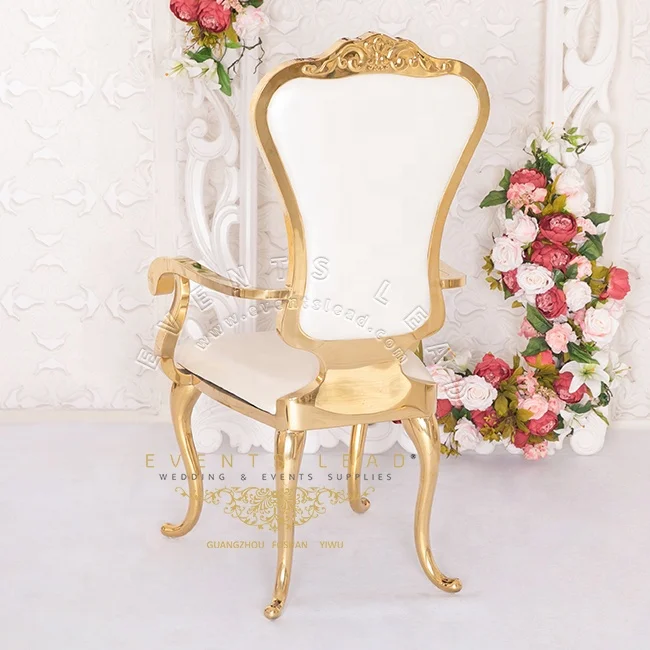 Luxury Stainless Steel Hot Selling Arm Chair Furniture For Wedding Reception