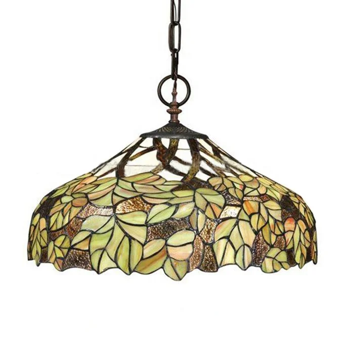 Newest flower pattern Vintage style antique design Tiffany Pendent light Lamp Stain Stainglass Vintage Tiffany Tifany Lamps