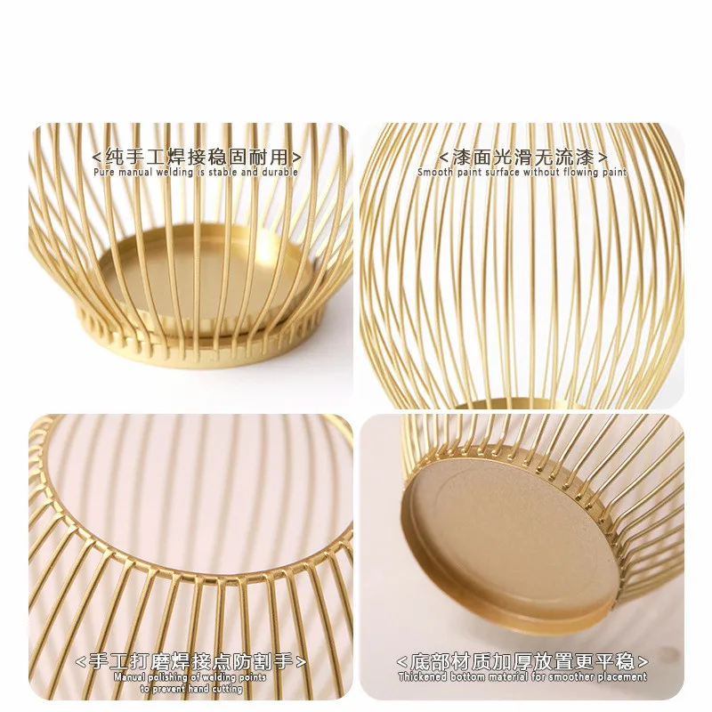 Wholesale Price Wedding Decoration Supplies Candlestick Holder Wrought Iron Votive Candle Holder Custom Shape