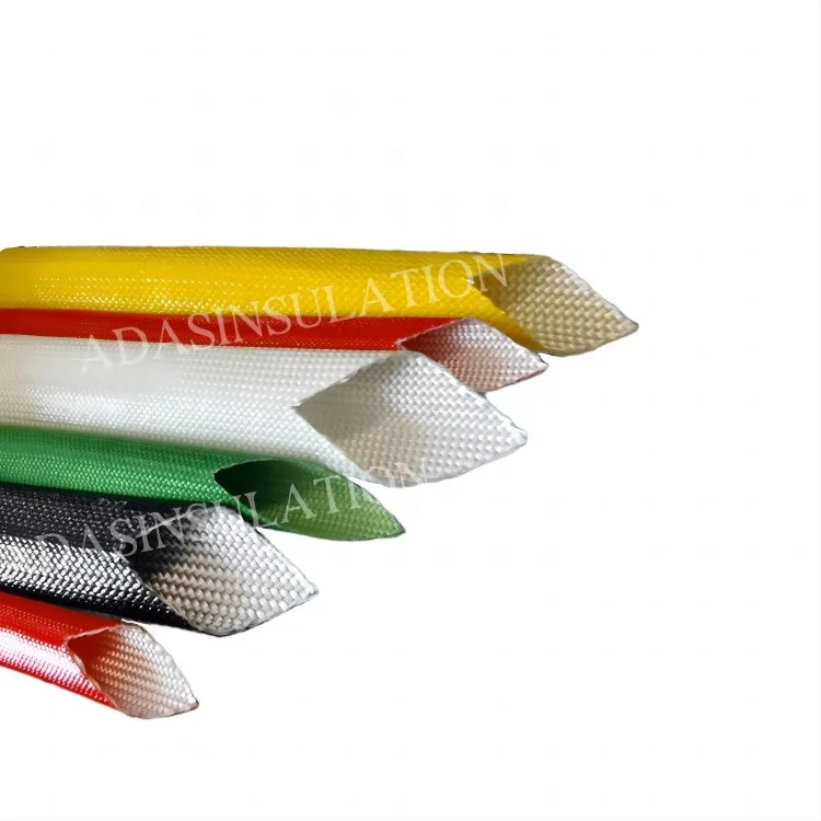 Acrylic Coated Resin Fiberglass Sleeves Electric Motor Insulating Material Fiberglass Sleeves
