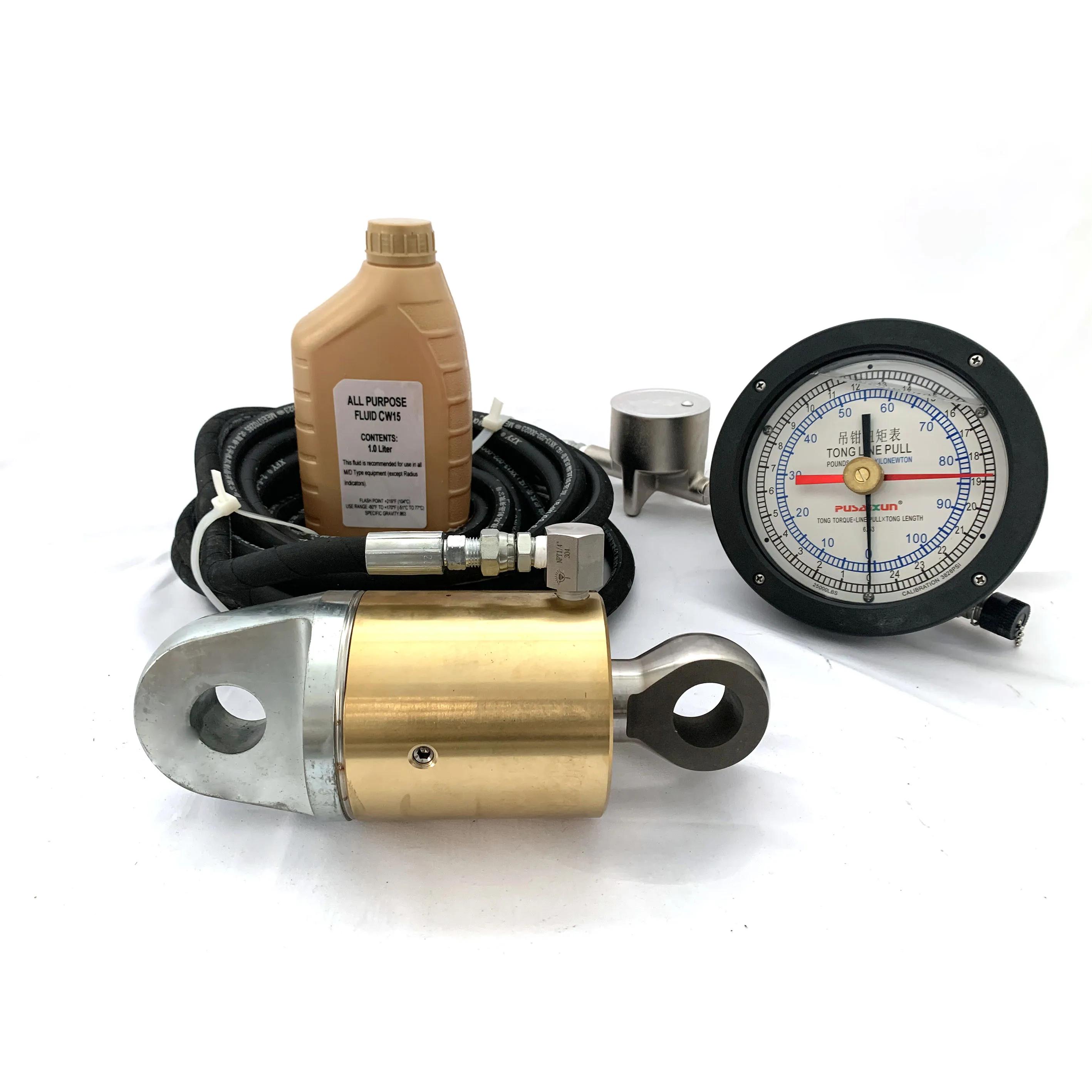 6 Inch Fluid filled gauge, Tong Torque & Tong Line Pull System capacity ranges from 10,000 pounds to 30,000 pounds of line pull
