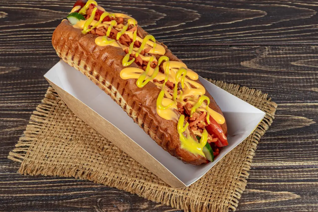 Customized logo restaurant takeout carry out containers kraft paper takeaway fries chicken Burger small food package boxes