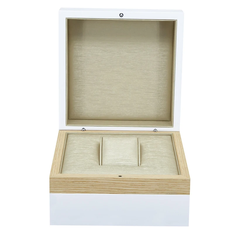 Luxury custom watches storage boxes white wooden watch box