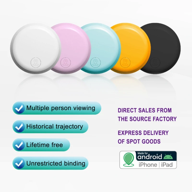 Universal Android IOS LBS Positioning IP67 Waterproof Tracking Device Airtag Anti-Lose GPS Pet Tracker For Track Viewing