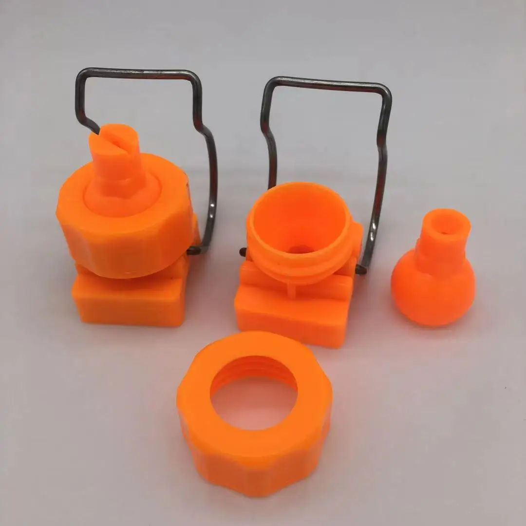 Plastic adjustable full cone quick clamp cleaning nozzle for pretreatment spraying coating line.