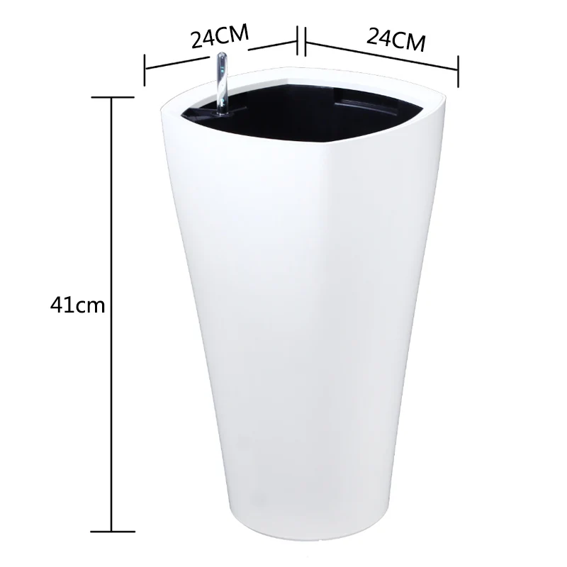 
UV resistant self-watering planter, plant pot for balcony,home decor flower pot 