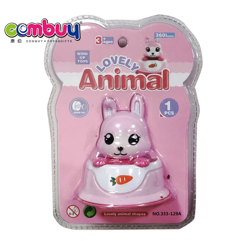 Flying saucer spinning chain car cartoon animals mini wind up toys