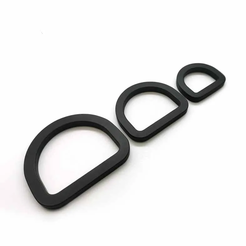 Wholesale  Aviation Aluminum Handle Ring D Zinc Alloy Custom D-Ring Buckle Colorful Metal D Ring for Handbags