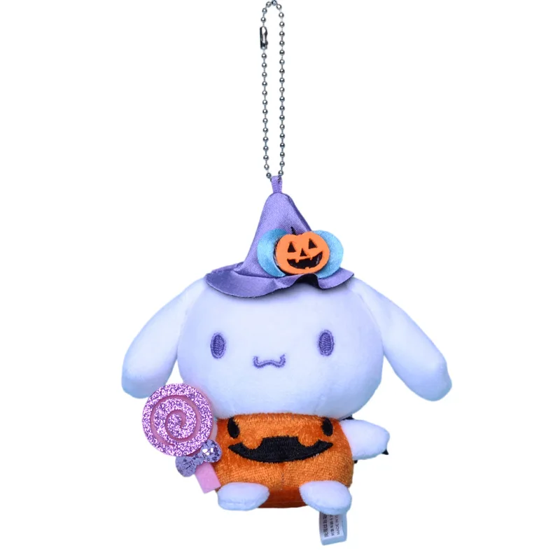 H Kitty Halloween Key Chain Cartoon backpack Pendant Pumpkin candy Plush Doll Children Toys Gift