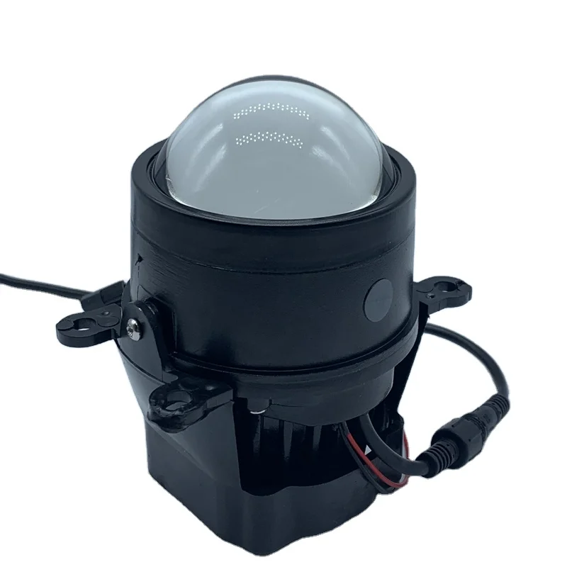 55W 12V car 3.0 inch led bifocal lens with 2 bulbs laser fog light high beam with small sun focus for Honda Ford SUZUKI Peugeot