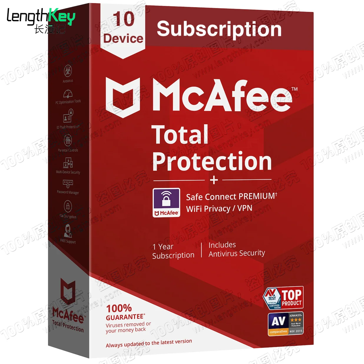 24/7 Online Email Delivery McAfee Total Protection 2023 10 Devices 1 Year Subscription Security Software Official Activation