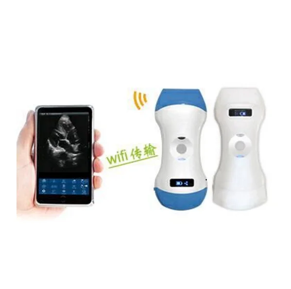 MC26 Most clear image 192 elements 3 in 1 portatil wireless ultrasound probe usg for thyroid, pregnancy,cardiac