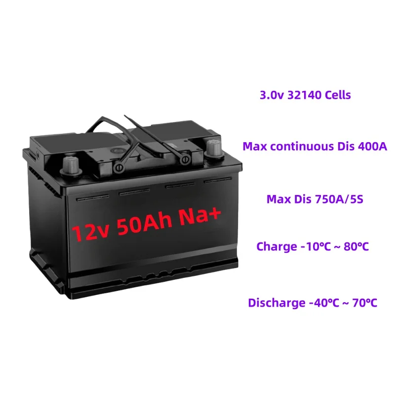 MD Wholesale High Current Sodium Ion Battery Pack 12v 50A 750A Battery Jump Starter Car Jump Starter Power Bank
