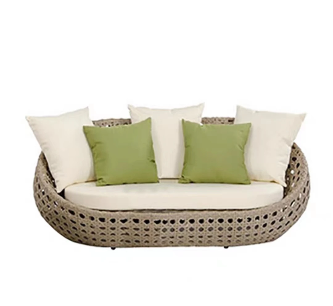 Patio outdoor  furniture Garden set plastic Resin Rattan Leisure Garden Sofa set