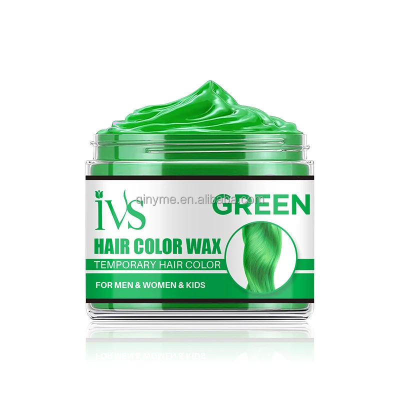 Customize Wholesale Natural Unisex Hair Dye Wax Cream Gray Brown Color Dye Temporary Hair Color Wax for Styling Pomade for Hair