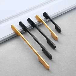 Cabinet Pulls Matte Black zinc alloy Kitchen Drawer Pulls Cabinet Handles drawer handle Customize Casting Stainless Steel Handle