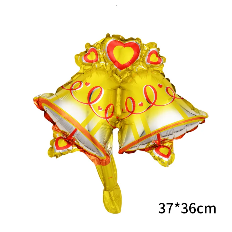 Mini Christmas Santa Claus Crutch Aluminum Foil Balloons Unicorn Christmas Tree Sleigh Deer Foil Balloons Kids Favor