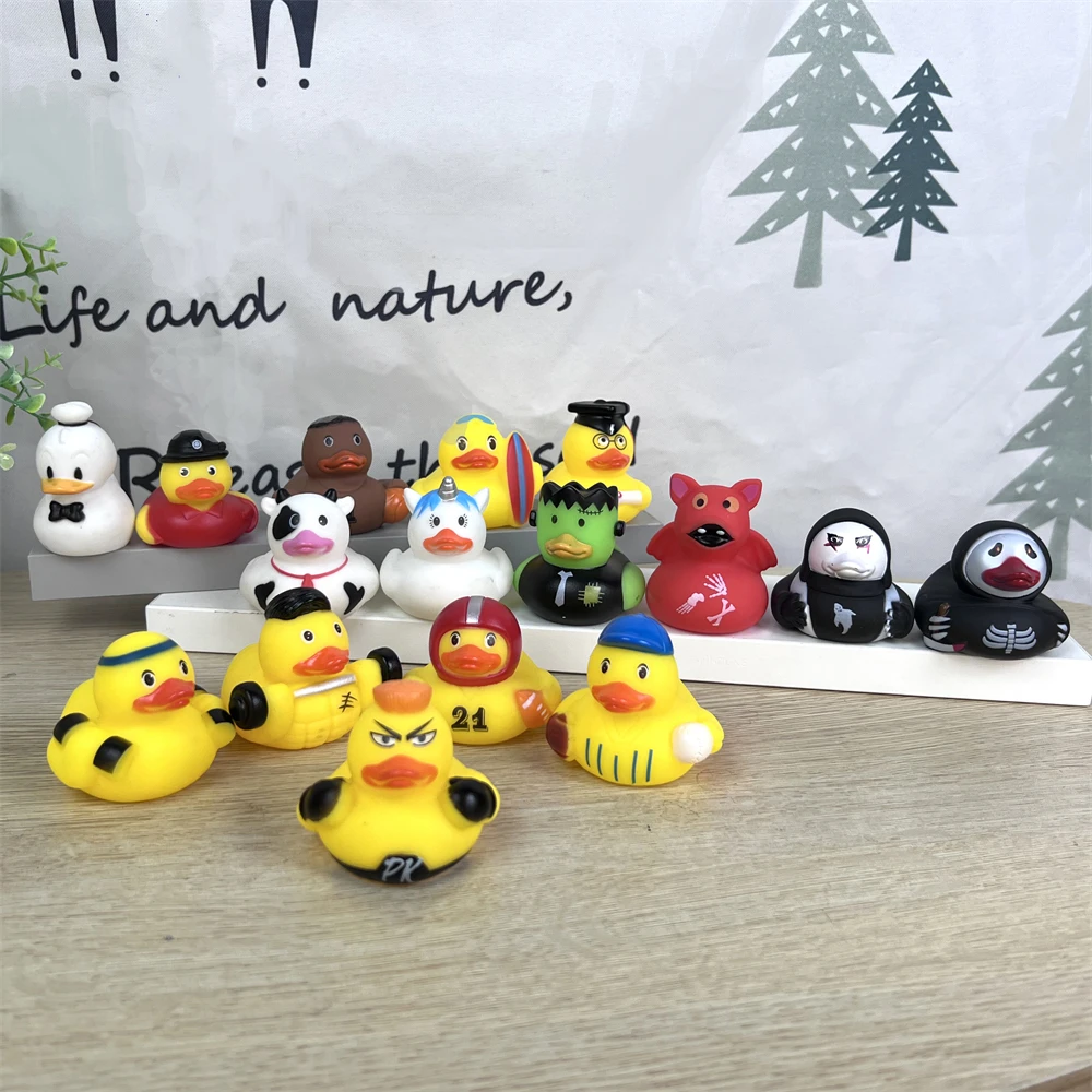 Custom Logo Promotional Business Cheap Gifts Creative Sports Duck Floating Colorful Mini Rubber Duck
