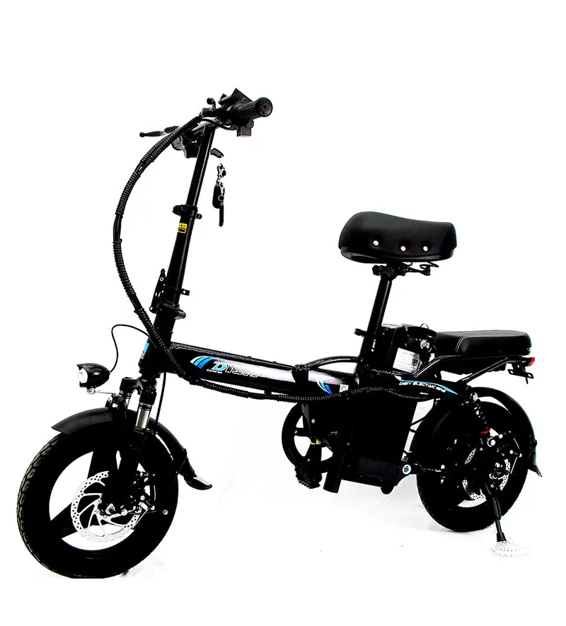Disiyuan Portable Foldable Long Range Foldable Electric Bike Family Urban Travel Picking Up Kids Electric Bicycle