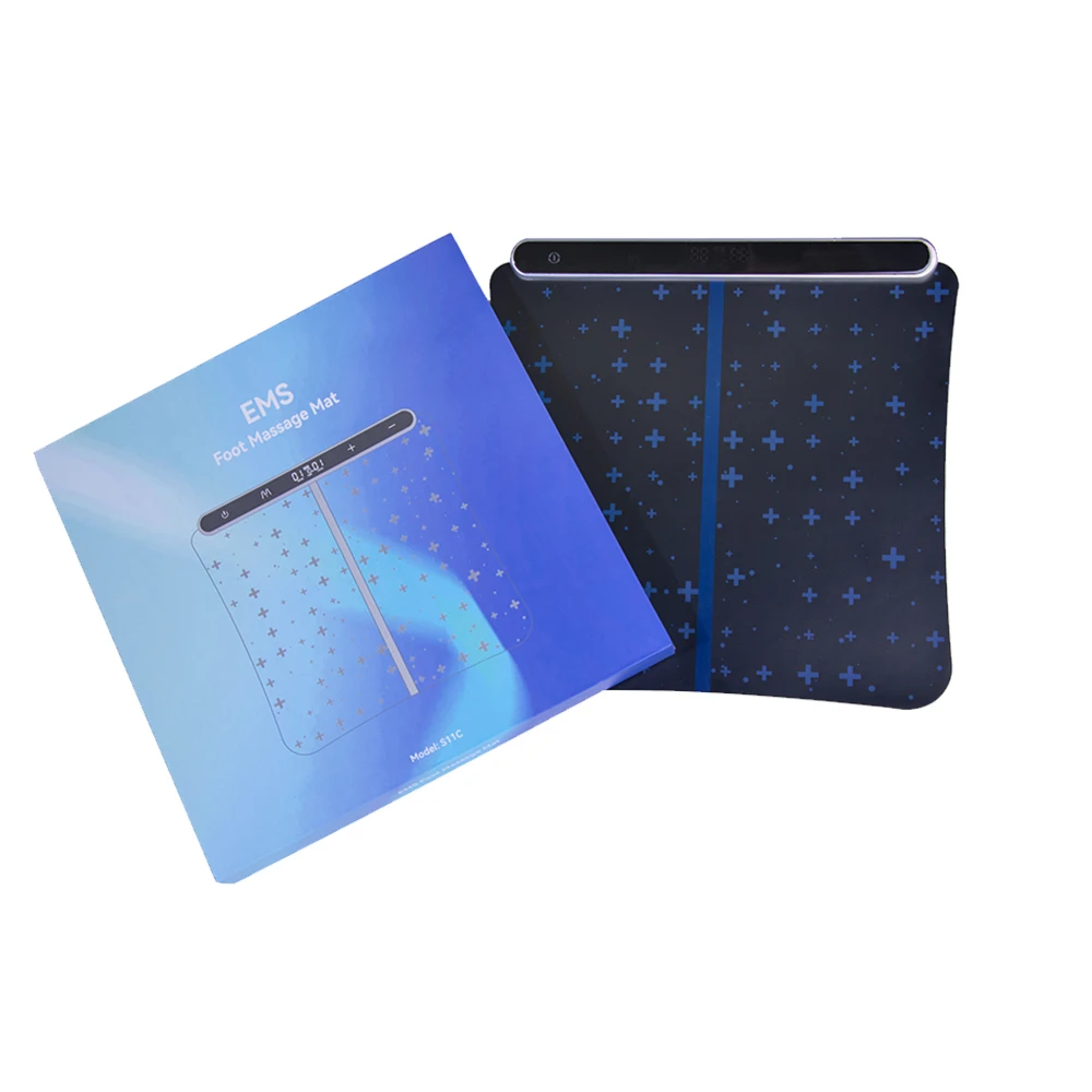 Physiotherapy Foldable Electric Ems Foot Massage Pad Muscle Acupoints Stimulator Ems Bioelectric Acupoints Massager Mat