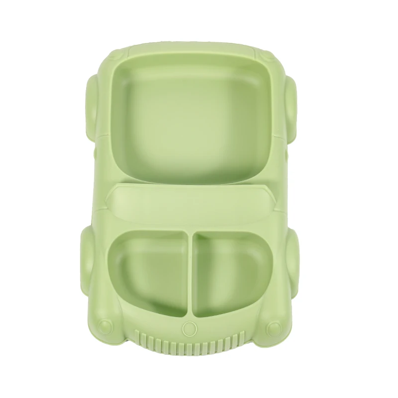 Best Price Baby Frame Europe Silicone Carbide Suction Food Plates Car Number Plate Set for Toddlers