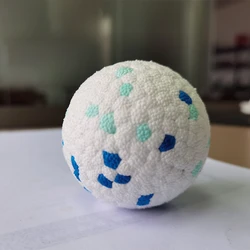 Высокоэластичный интерактивный игрушечный мяч для собак, неразрушаемый для агрессивных жевателей, легкий вес и твердый поплавок в воде