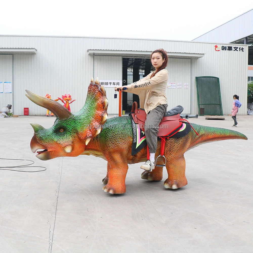 amusement park products playground outdoor Ride on Dinosaurs Chinese manufacturers