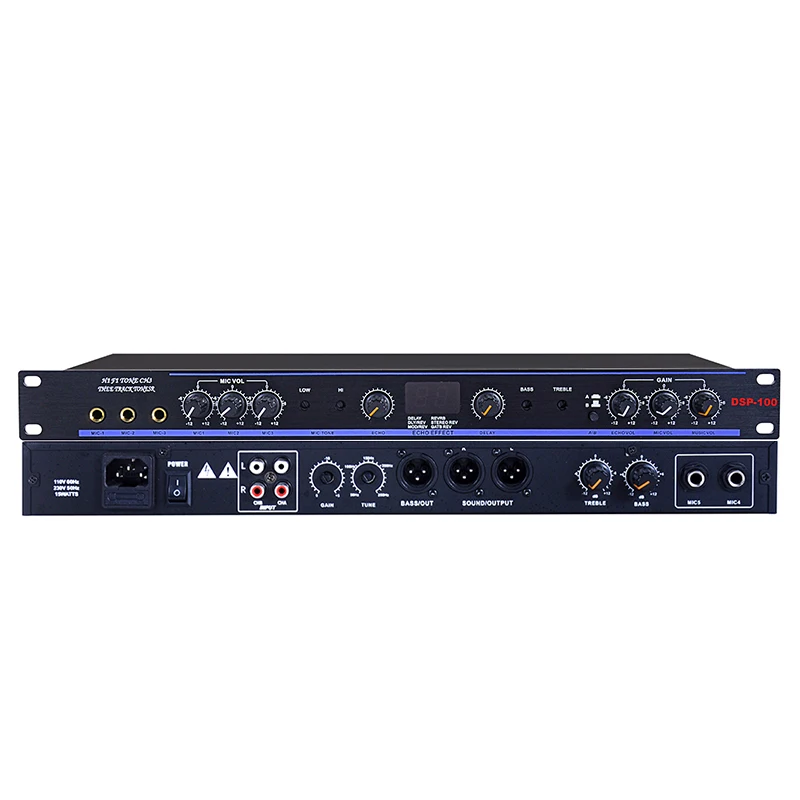 DSP-100 Professional Kraoke Pre-effects KTV Digital Audio Echo Effect Processor Audio Processor