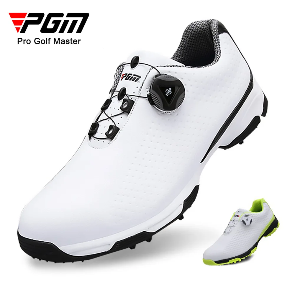 PGM XZ095 mens summer golf shoes quick lacing waterproof antislip golf shoes
