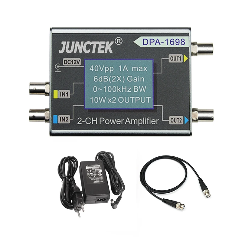 
 Двухканальный усилитель мощности JUNCTEK professional DPA-1698 10 МГц для генератора сигналов  