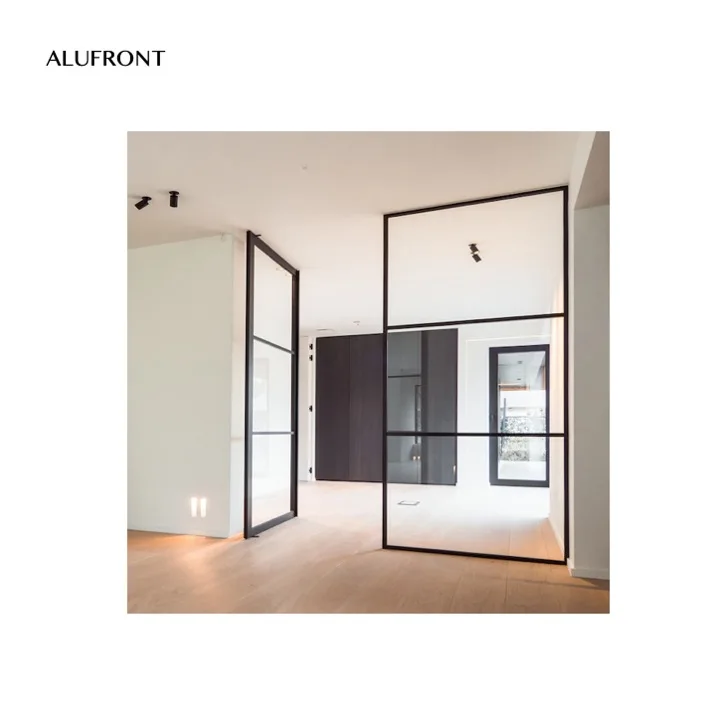 kitchen fluted glass aluminum sliding door interior wardrobe closet office stainless steel frame synchronized sliding glass door