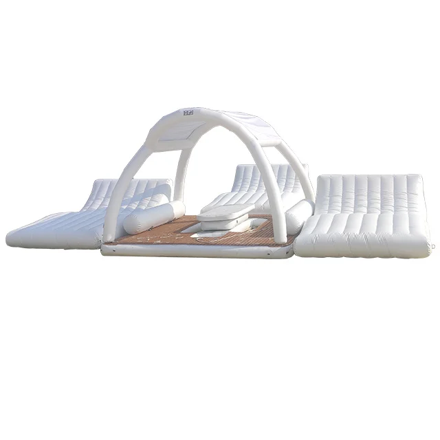 Floating Pontoon inflatable water bar counter