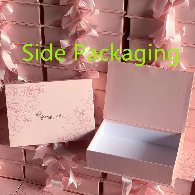 Flat Packed Custom Printing Magnetic Closure Satin Gift Boxes Clasp Style Box Cardboard Book Shaped