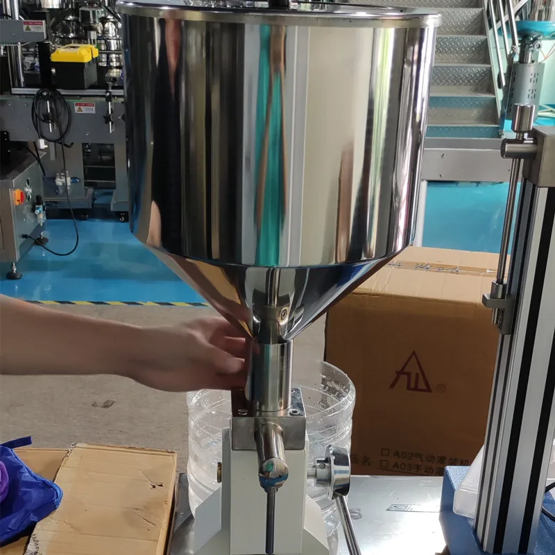 Manual type paste and liquid both filling machine for honey toothpaste juice gel shampoo hand washing filling equipment